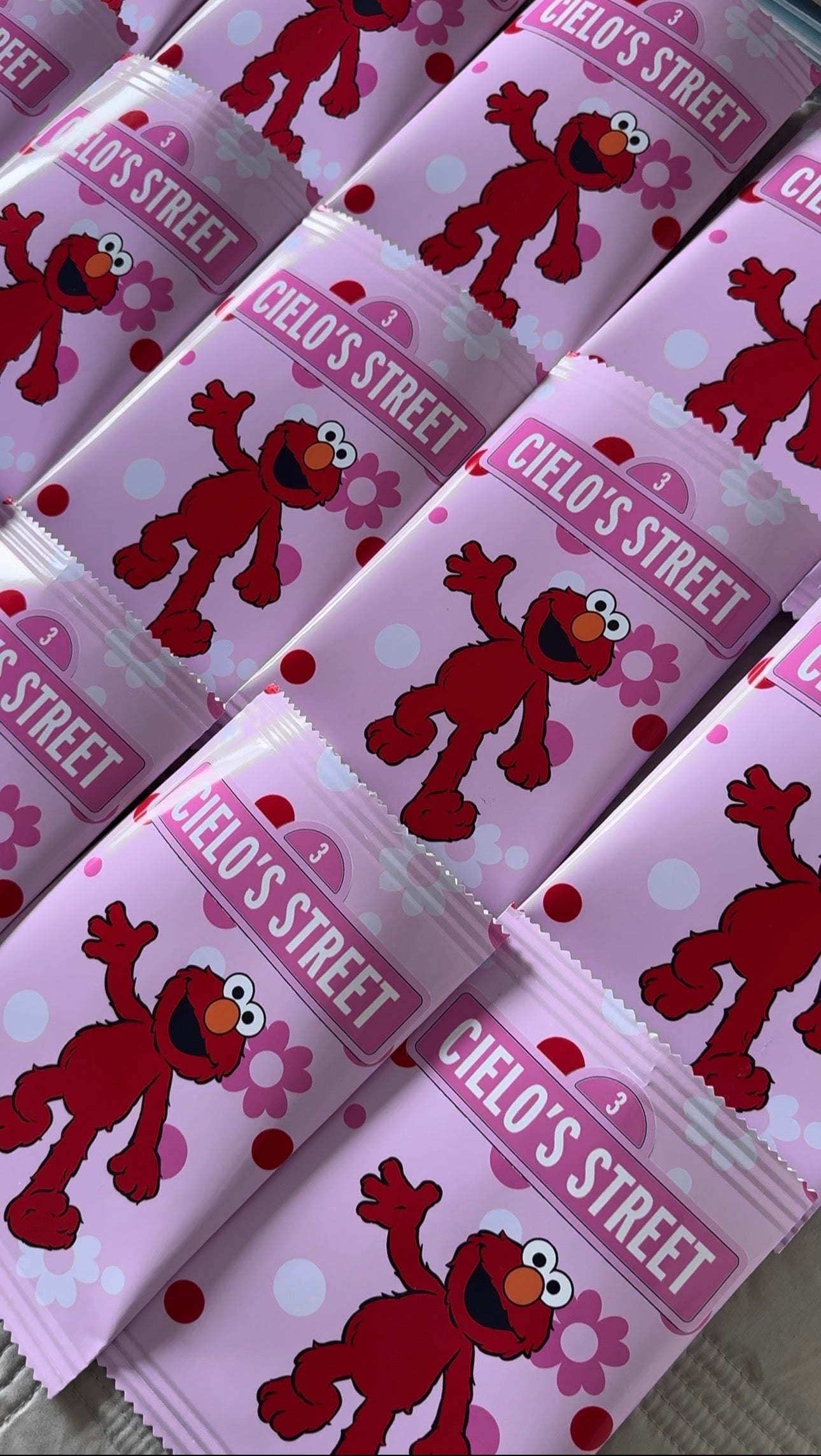 Elmo chip bag template